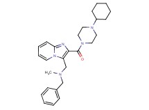 N-benzyl-1-{2-[(4-cyclohexyl-1-piperazinyl)carbonyl]imidazo[1,2-a]pyridin-3-yl}-N-methylmethanamine
