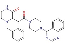 4-benzyl-3-{2-oxo-2-[4-(4-quinazolinyl)-1-piperazinyl]ethyl}-2-piperazinone