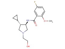 N-[rel-(3R,4S)-4-cyclopropyl-1-(2-hydroxyethyl)-3-pyrrolidinyl]-5-fluoro-2-methoxybenzamide hydrochloride