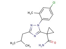 1-[1-(4-chloro-2-methylphenyl)-3-isobutyl-1H-1,2,4-triazol-5-yl]cyclopropanecarboxamide