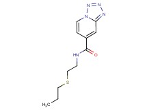 N-[2-(propylthio)ethyl]tetrazolo[1,5-a]pyridine-7-carboxamide