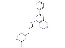 4-{3-[(2-pyridin-3-yl-5,6,7,8-tetrahydropyrido[3,4-d]pyrimidin-4-yl)amino]propyl}piperazin-2-one