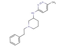 6-methyl-N-[1-(2-phenylethyl)-3-piperidinyl]-3-pyridazinamine
