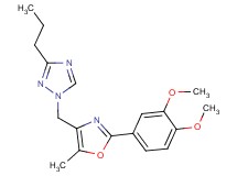 1-{[2-(3,4-dimethoxyphenyl)-5-methyl-1,3-oxazol-4-yl]methyl}-3-propyl-1H-1,2,4-triazole