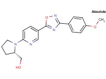 ((2S)-1-{5-[3-(4-methoxyphenyl)-1,2,4-oxadiazol-5-yl]-2-pyridinyl}-2-pyrrolidinyl)methanol