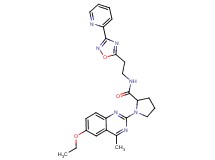1-(6-ethoxy-4-methyl-2-quinazolinyl)-N-{2-[3-(2-pyridinyl)-1,2,4-oxadiazol-5-yl]ethyl}prolinamide