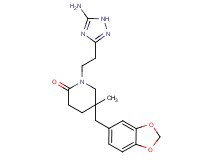 1-[2-(5-amino-1H-1,2,4-triazol-3-yl)ethyl]-5-(1,3-benzodioxol-5-ylmethyl)-5-methylpiperidin-2-one
