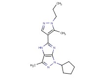 1-cyclopentyl-3-methyl-5-(5-methyl-1-propyl-1H-pyrazol-4-yl)-1,4-dihydroimidazo[4,5-c]pyrazole
