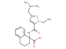 1-{[(1-ethyl-3-isobutyl-1H-pyrazol-5-yl)carbonyl]amino}-1,2,3,4-tetrahydro-1-naphthalenecarboxylic acid