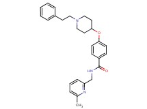 N-[(6-methyl-2-pyridinyl)methyl]-4-{[1-(2-phenylethyl)-4-piperidinyl]oxy}benzamide