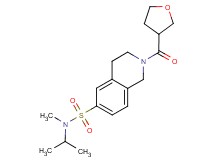 N-isopropyl-N-methyl-2-(tetrahydrofuran-3-ylcarbonyl)-1,2,3,4-tetrahydroisoquinoline-6-sulfonamide