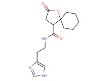 N-[2-(1H-imidazol-4-yl)ethyl]-2-oxo-1-oxaspiro[4.5]decane-4-carboxamide
