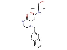 N-(2-hydroxy-1,1-dimethylethyl)-2-[1-(2-naphthylmethyl)-3-oxo-2-piperazinyl]acetamide
