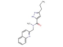 N-methyl-3-propyl-N-(2-quinolinylmethyl)-1H-pyrazole-5-carboxamide
