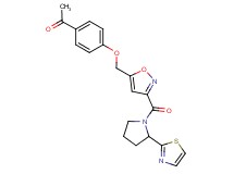 1-{4-[(3-{[2-(1,3-thiazol-2-yl)-1-pyrrolidinyl]carbonyl}-5-isoxazolyl)methoxy]phenyl}ethanone