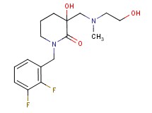 1-(2,3-difluorobenzyl)-3-hydroxy-3-{[(2-hydroxyethyl)(methyl)amino]methyl}piperidin-2-one