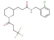 N-(2-chlorobenzyl)-3-[1-(4,4,4-trifluorobutanoyl)-3-piperidinyl]propanamide