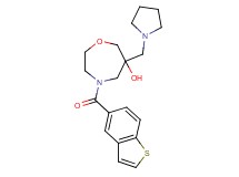 4-(1-benzothien-5-ylcarbonyl)-6-(pyrrolidin-1-ylmethyl)-1,4-oxazepan-6-ol
