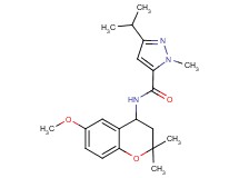 3-isopropyl-N-(6-methoxy-2,2-dimethyl-3,4-dihydro-2H-chromen-4-yl)-1-methyl-1H-pyrazole-5-carboxamide