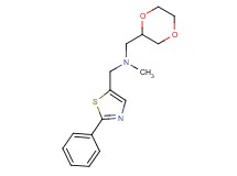 (1,4-dioxan-2-ylmethyl)methyl[(2-phenyl-1,3-thiazol-5-yl)methyl]amine