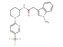 2-(1-methyl-1H-indol-3-yl)-N-{1-[5-(trifluoromethyl)-2-pyridinyl]-3-piperidinyl}acetamide