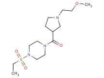 1-(ethylsulfonyl)-4-{[1-(2-methoxyethyl)pyrrolidin-3-yl]carbonyl}piperazine
