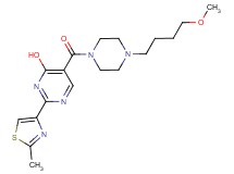 5-{[4-(4-methoxybutyl)piperazin-1-yl]carbonyl}-2-(2-methyl-1,3-thiazol-4-yl)pyrimidin-4-ol