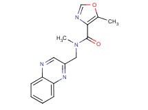 N,5-dimethyl-N-(2-quinoxalinylmethyl)-1,3-oxazole-4-carboxamide
