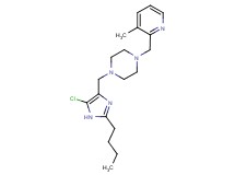 1-[(2-butyl-5-chloro-1H-imidazol-4-yl)methyl]-4-[(3-methyl-2-pyridinyl)methyl]piperazine