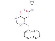N-cyclopropyl-2-[1-(1-naphthylmethyl)-3-oxo-2-piperazinyl]acetamide