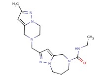 N-ethyl-2-[(2-methyl-6,7-dihydropyrazolo[1,5-a]pyrazin-5(4H)-yl)methyl]-7,8-dihydro-4H-pyrazolo[1,5-a][1,4]diazepine-5(6H)-carboxamide