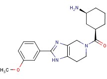 (rel-(1S,3R)-3-{[2-(3-methoxyphenyl)-1,4,6,7-tetrahydro-5H-imidazo[4,5-c]pyridin-5-yl]carbonyl}cyclohexyl)amine dihydrochloride