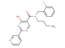 N-butyl-N-(2-fluorobenzyl)-4-hydroxy-2-pyridin-3-ylpyrimidine-5-carboxamide