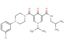 5-{[4-(3-chlorophenyl)-1-piperazinyl]carbonyl}-N-isobutyl-1-isopropyl-4-oxo-1,4-dihydro-3-pyridinecarboxamide