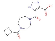5-{[4-(cyclobutylcarbonyl)-1,4-diazepan-1-yl]carbonyl}-1H-imidazole-4-carboxylic acid