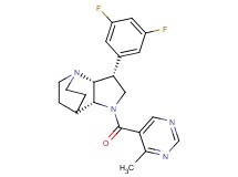 (3R*,3aR*,7aR*)-3-(3,5-difluorophenyl)-1-[(4-methylpyrimidin-5-yl)carbonyl]octahydro-4,7-ethanopyrrolo[3,2-b]pyridine