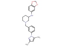 N-1,3-benzodioxol-5-yl-1-[3-(3,5-dimethyl-1H-pyrazol-1-yl)benzyl]-3-piperidinamine