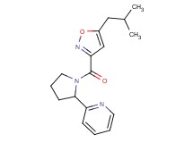 2-{1-[(5-isobutylisoxazol-3-yl)carbonyl]pyrrolidin-2-yl}pyridine