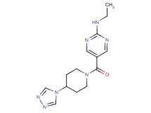 N-ethyl-5-{[4-(4H-1,2,4-triazol-4-yl)-1-piperidinyl]carbonyl}-2-pyrimidinamine