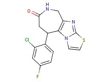 5-(2-chloro-4-fluorophenyl)-5,6,8,9-tetrahydro-7H-[1,3]thiazolo[3',2':1,2]imidazo[4,5-c]azepin-7-one