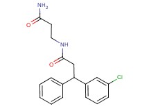 N~3~-[3-(3-chlorophenyl)-3-phenylpropanoyl]-beta-alaninamide