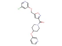 3-chloro-5-[(3-{[4-(3-pyridinyloxy)-1-piperidinyl]carbonyl}-5-isoxazolyl)methoxy]pyridine