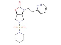 (3aS*,6aR*)-5-(1-piperidinylsulfonyl)-3-[2-(2-pyridinyl)ethyl]hexahydro-2H-pyrrolo[3,4-d][1,3]oxazol-2-one