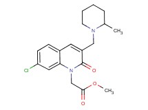 methyl [7-chloro-3-[(2-methyl-1-piperidinyl)methyl]-2-oxo-1(2H)-quinolinyl]acetate