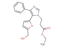 ethyl 3-{5-[5-(hydroxymethyl)-2-furyl]-4-phenyl-1H-imidazol-1-yl}propanoate