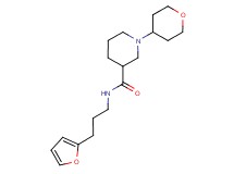 N-[3-(2-furyl)propyl]-1-(tetrahydro-2H-pyran-4-yl)piperidine-3-carboxamide