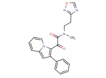 N-methyl-N-[2-(1,2,4-oxadiazol-3-yl)ethyl]-2-oxo-2-(2-phenylindolizin-3-yl)acetamide
