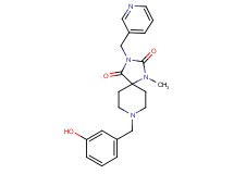 8-(3-hydroxybenzyl)-1-methyl-3-(3-pyridinylmethyl)-1,3,8-triazaspiro[4.5]decane-2,4-dione