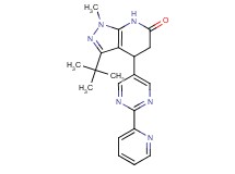 3-tert-butyl-1-methyl-4-(2-pyridin-2-ylpyrimidin-5-yl)-1,4,5,7-tetrahydro-6H-pyrazolo[3,4-b]pyridin-6-one