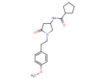 N-{1-[2-(4-methoxyphenyl)ethyl]-5-oxo-3-pyrrolidinyl}cyclopentanecarboxamide
